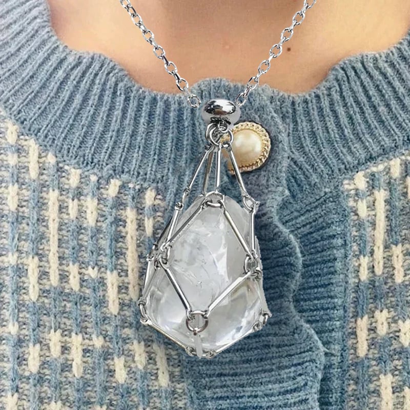 🔥49%OFF🔥 - New Crystal Stone Holder Necklace