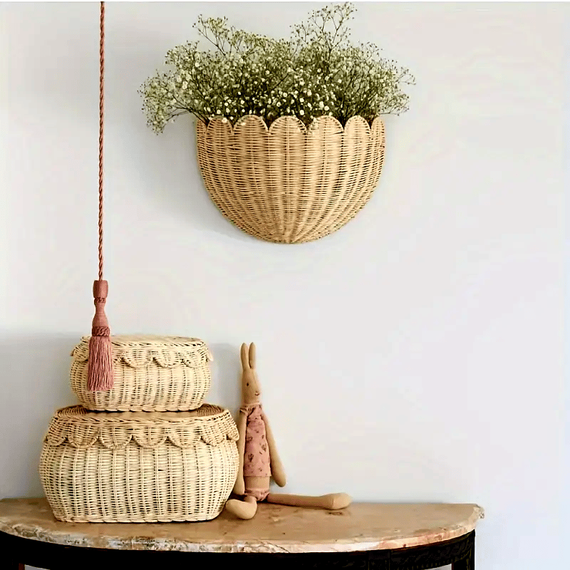 đ„Chic Handwoven Rattan Wall Basket