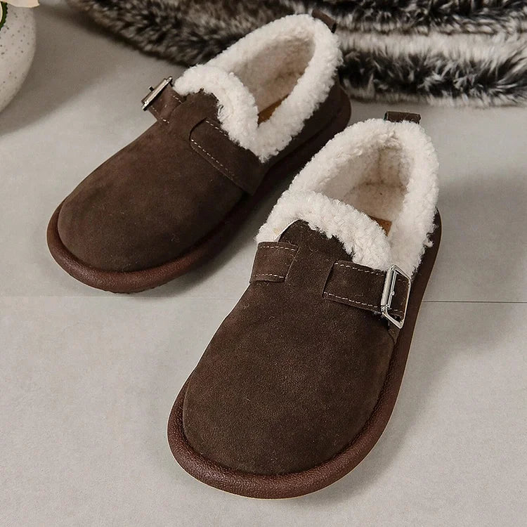 🔥Promotion 48% OFF🔥Women's Plush Round Toe Slip-On Orthopedic Loafers Shoes🔥Buy 2 Free Shipping