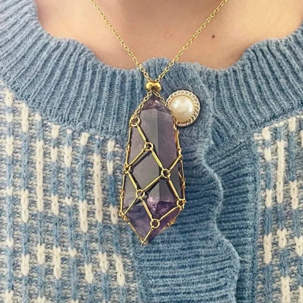 🔥49%OFF🔥 - New Crystal Stone Holder Necklace