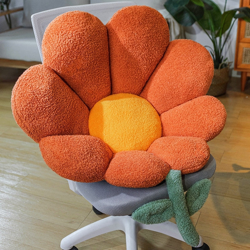Floral Plush Cushion