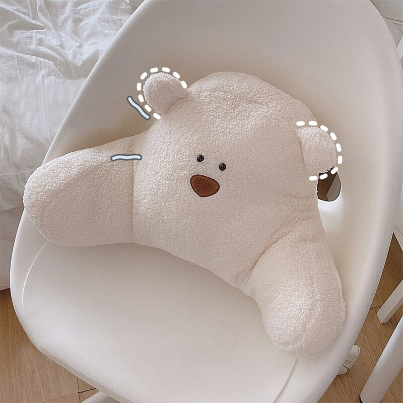 Bear-y Cute Backrest Pillow for Bed