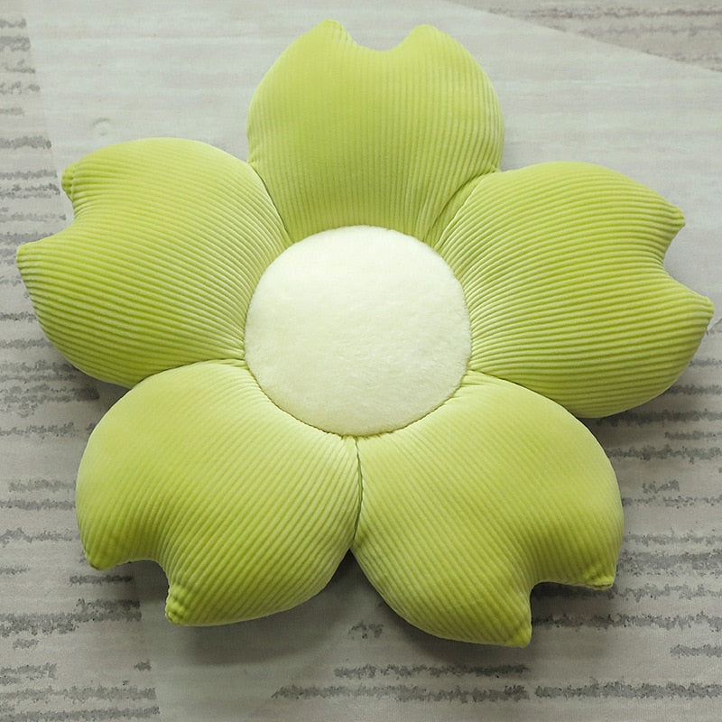 Stuffed Six Petal Flower Cushion