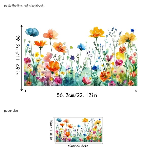 💐49% off this week 💐colorful floral bouquet window sticker🖼️