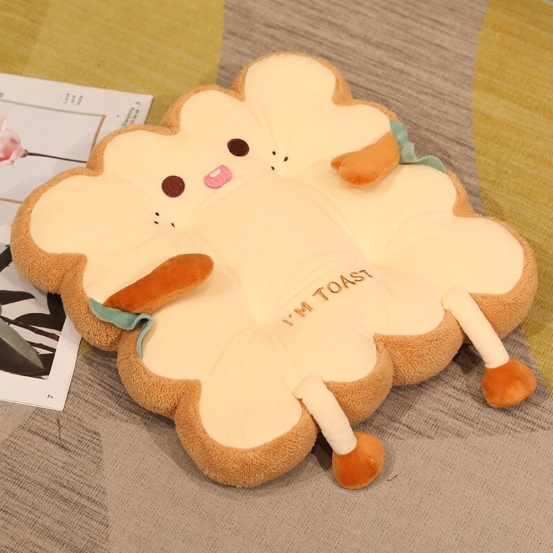 Toast Pillow Plush Toy