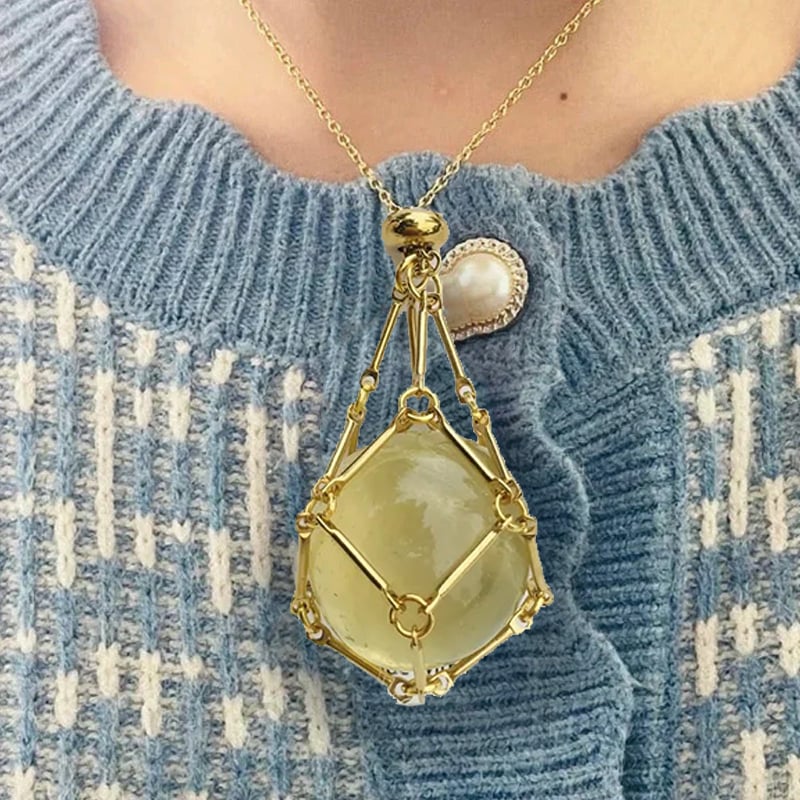 🔥49%OFF🔥 - New Crystal Stone Holder Necklace