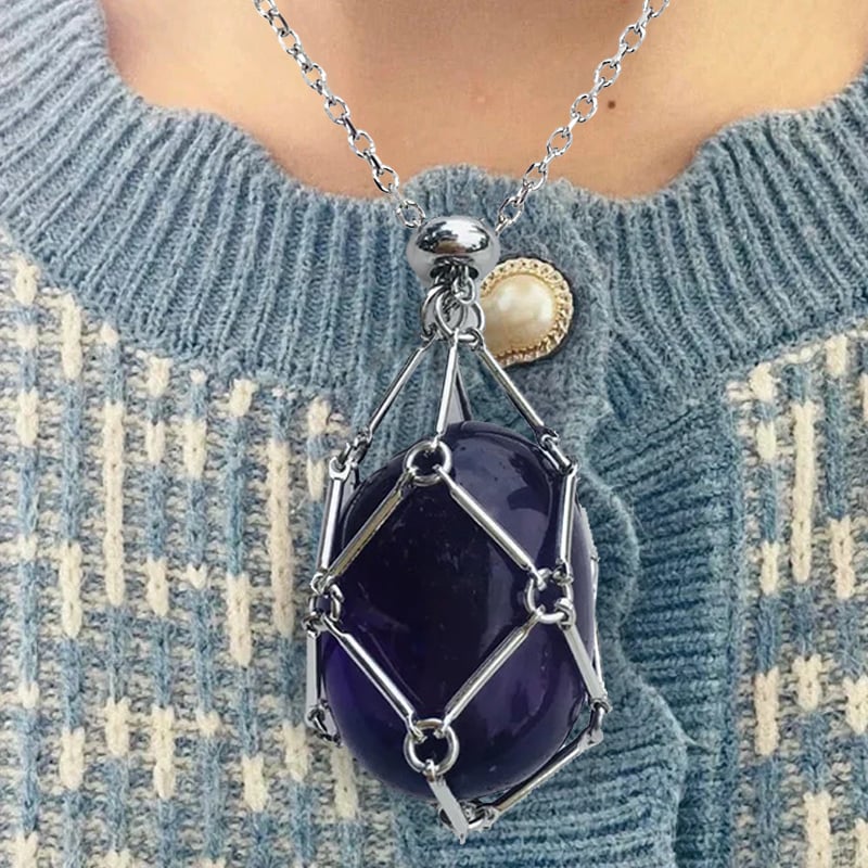 🔥49%OFF🔥 - New Crystal Stone Holder Necklace