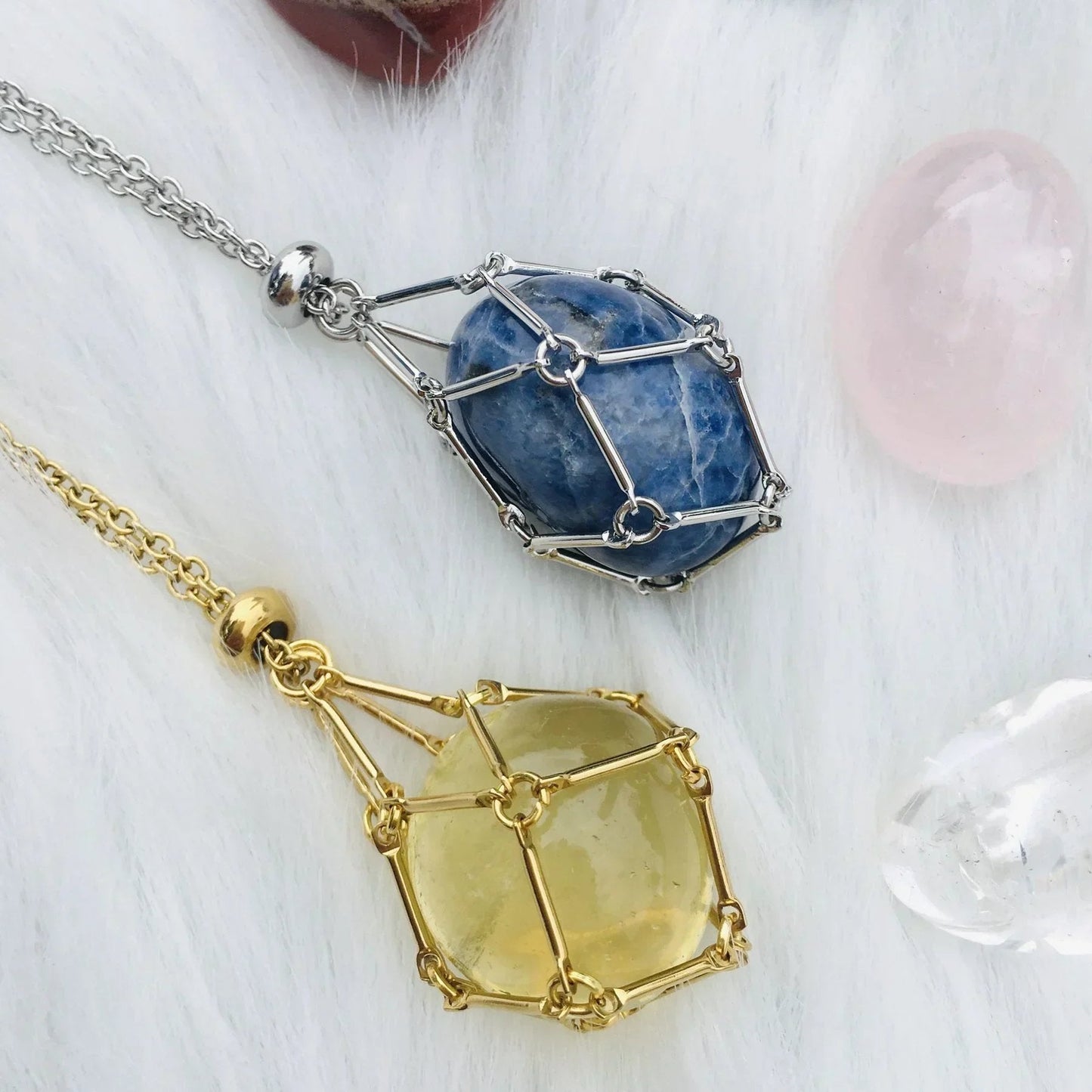 🔥49%OFF🔥 - New Crystal Stone Holder Necklace