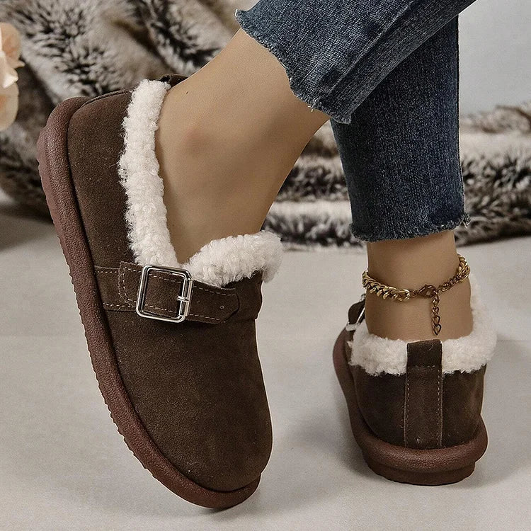 🔥Promotion 48% OFF🔥Women's Plush Round Toe Slip-On Orthopedic Loafers Shoes🔥Buy 2 Free Shipping