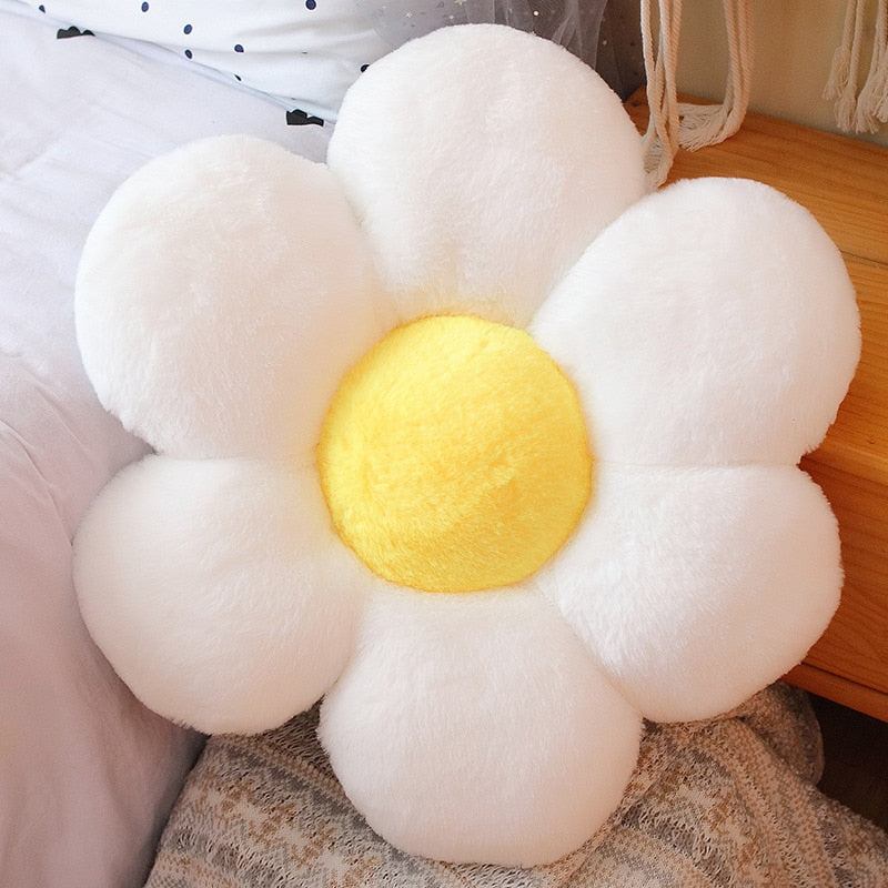 Stuffed Six Petal Flower Cushion