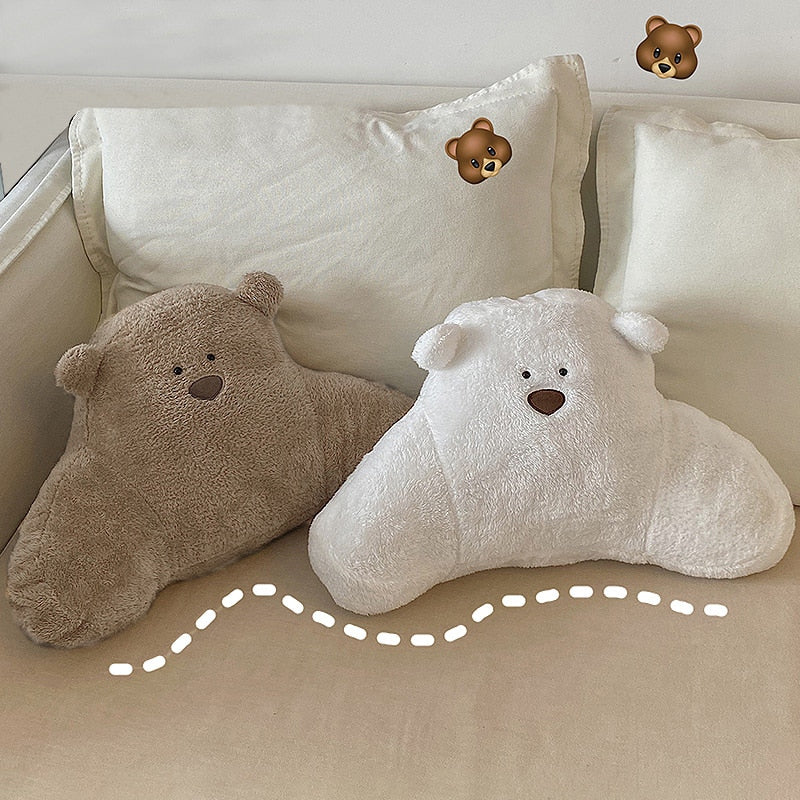 Bear-y Cute Backrest Pillow for Bed