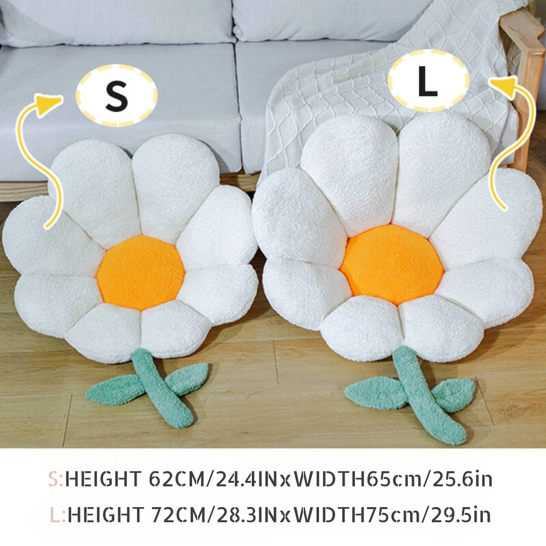 Floral Plush Cushion