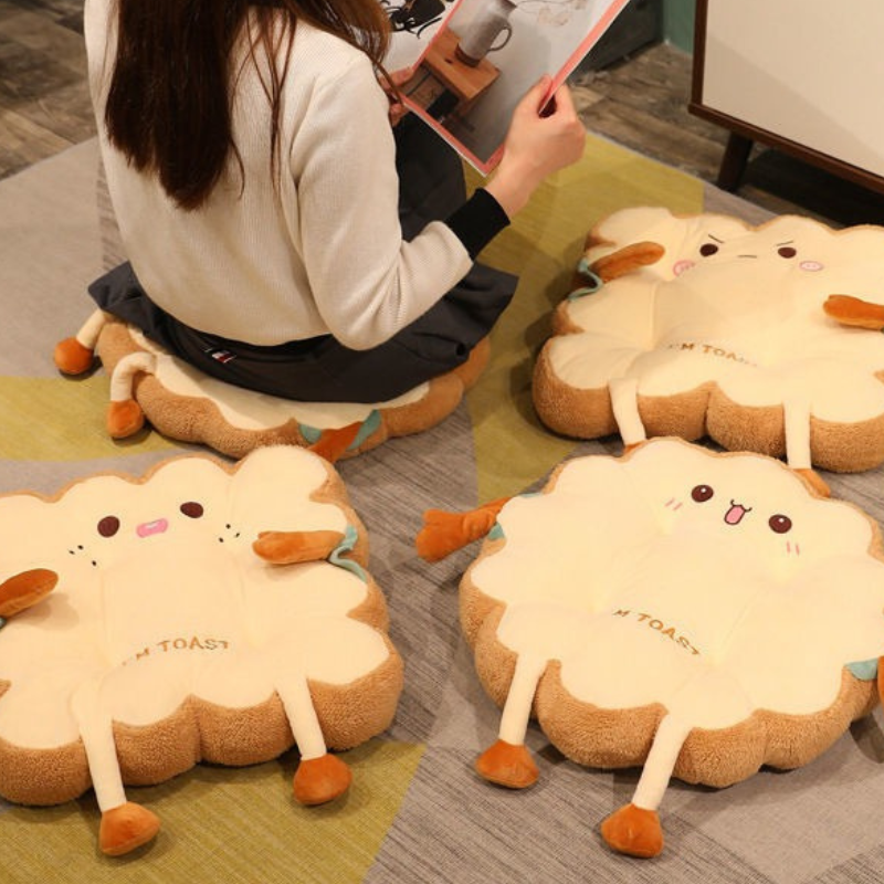 Toast Pillow Plush Toy