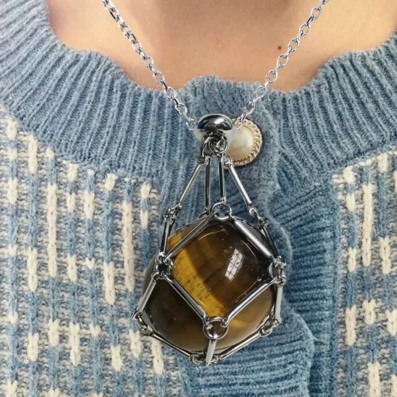 🔥49%OFF🔥 - New Crystal Stone Holder Necklace