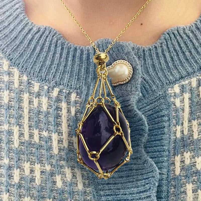 🔥49%OFF🔥 - New Crystal Stone Holder Necklace