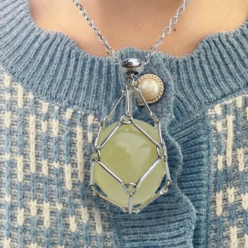 🔥49%OFF🔥 - New Crystal Stone Holder Necklace