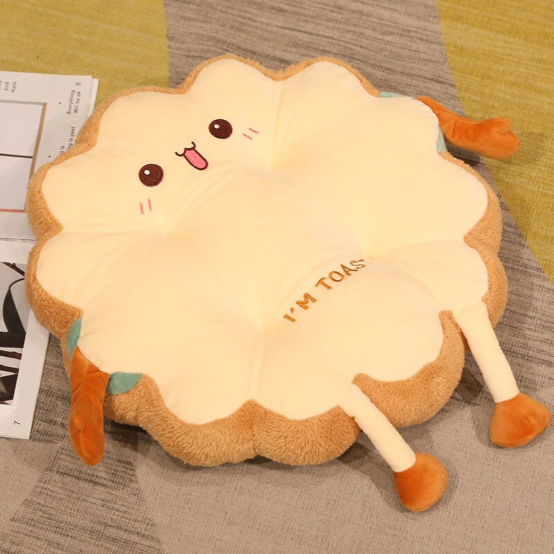 Toast Pillow Plush Toy