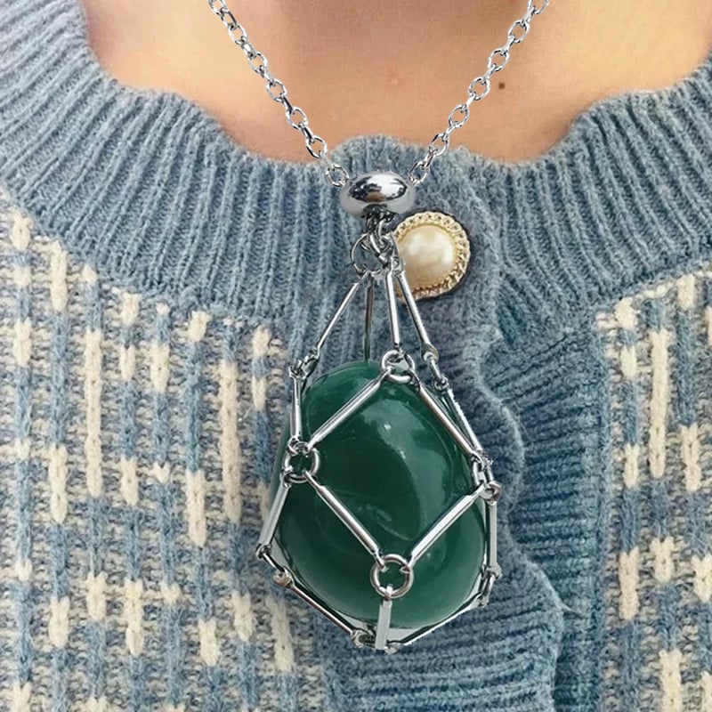 🔥49%OFF🔥 - New Crystal Stone Holder Necklace