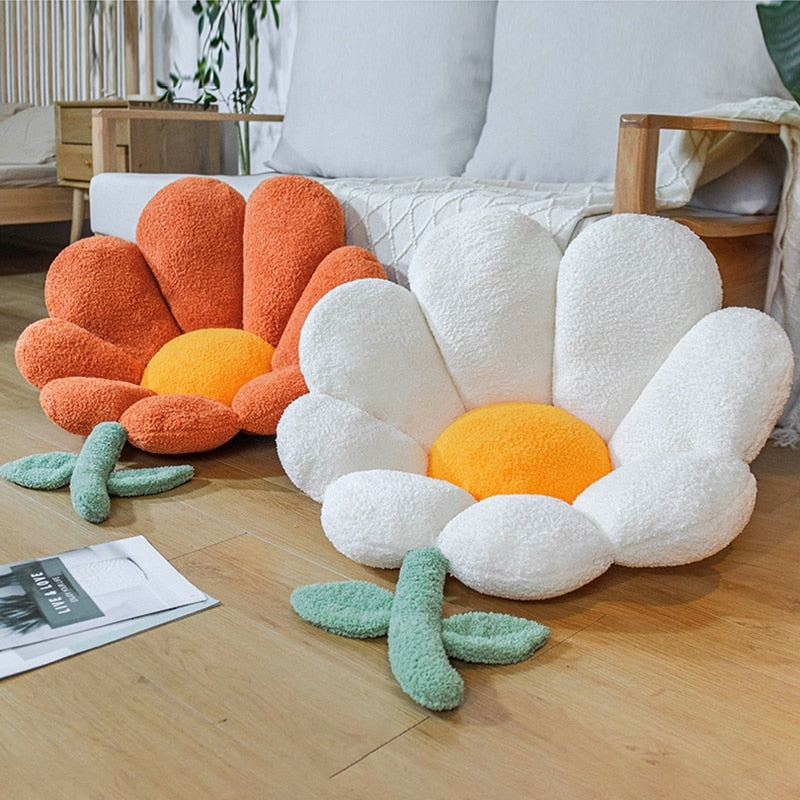 Floral Plush Cushion