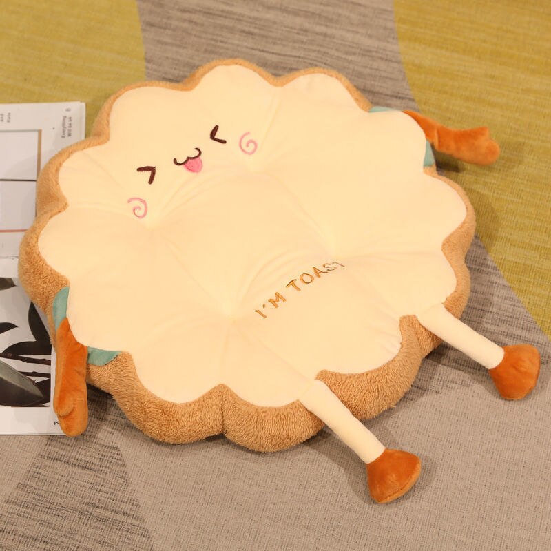 Toast Pillow Plush Toy