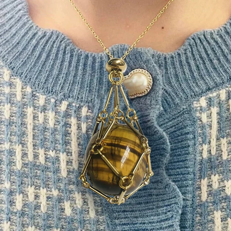 🔥49%OFF🔥 - New Crystal Stone Holder Necklace