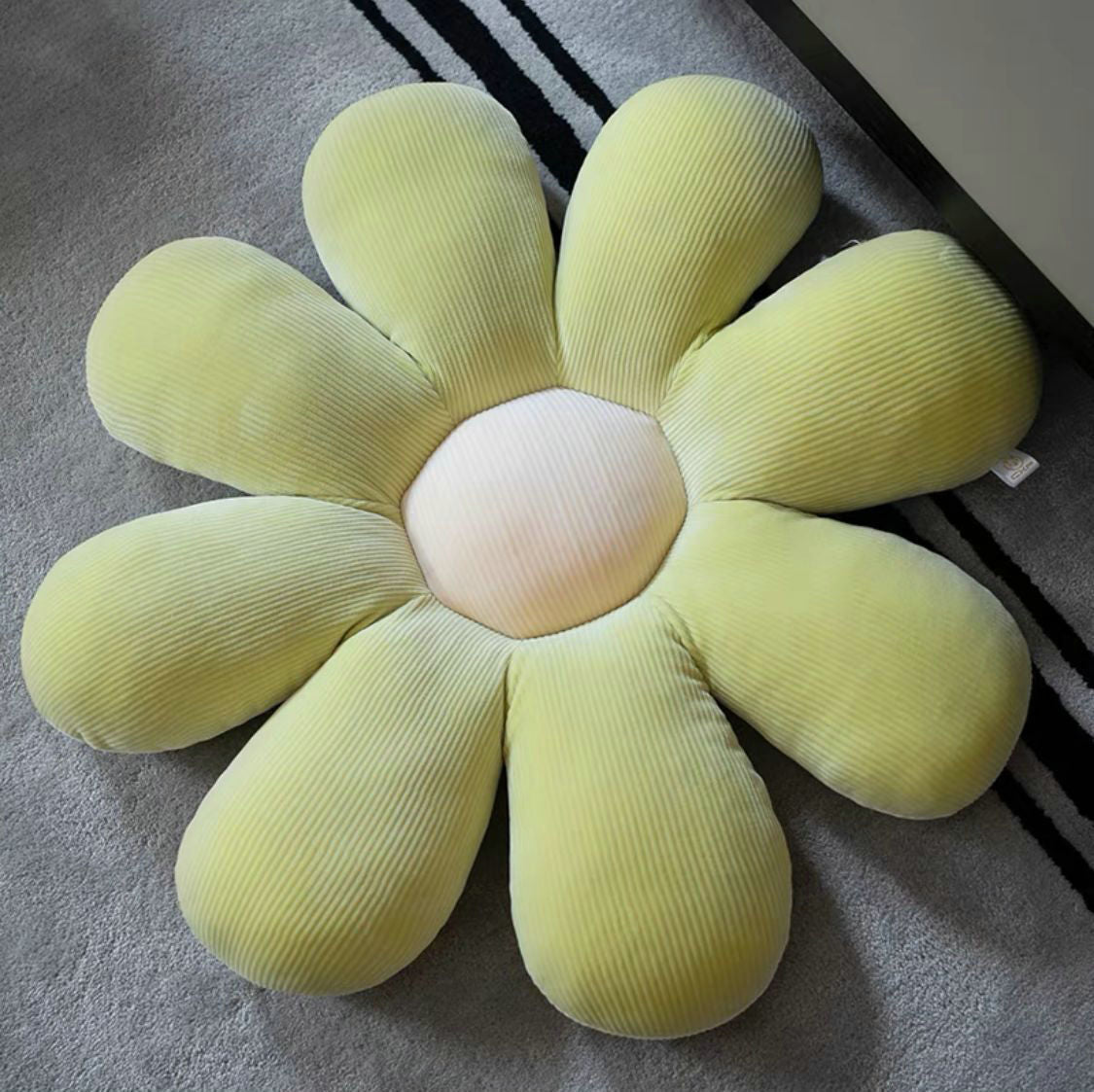 Stuffed Six Petal Flower Cushion
