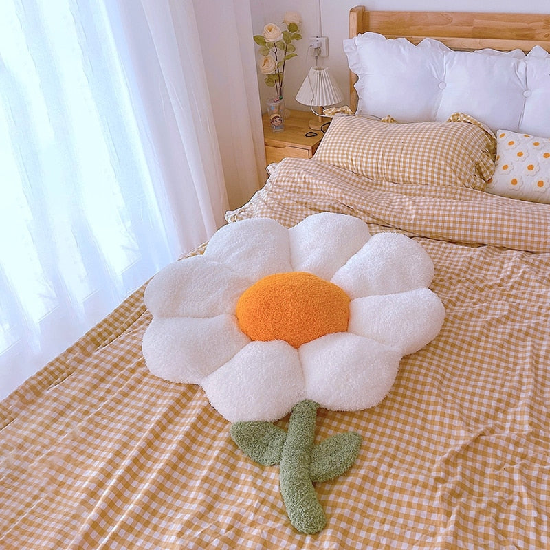 Floral Plush Cushion