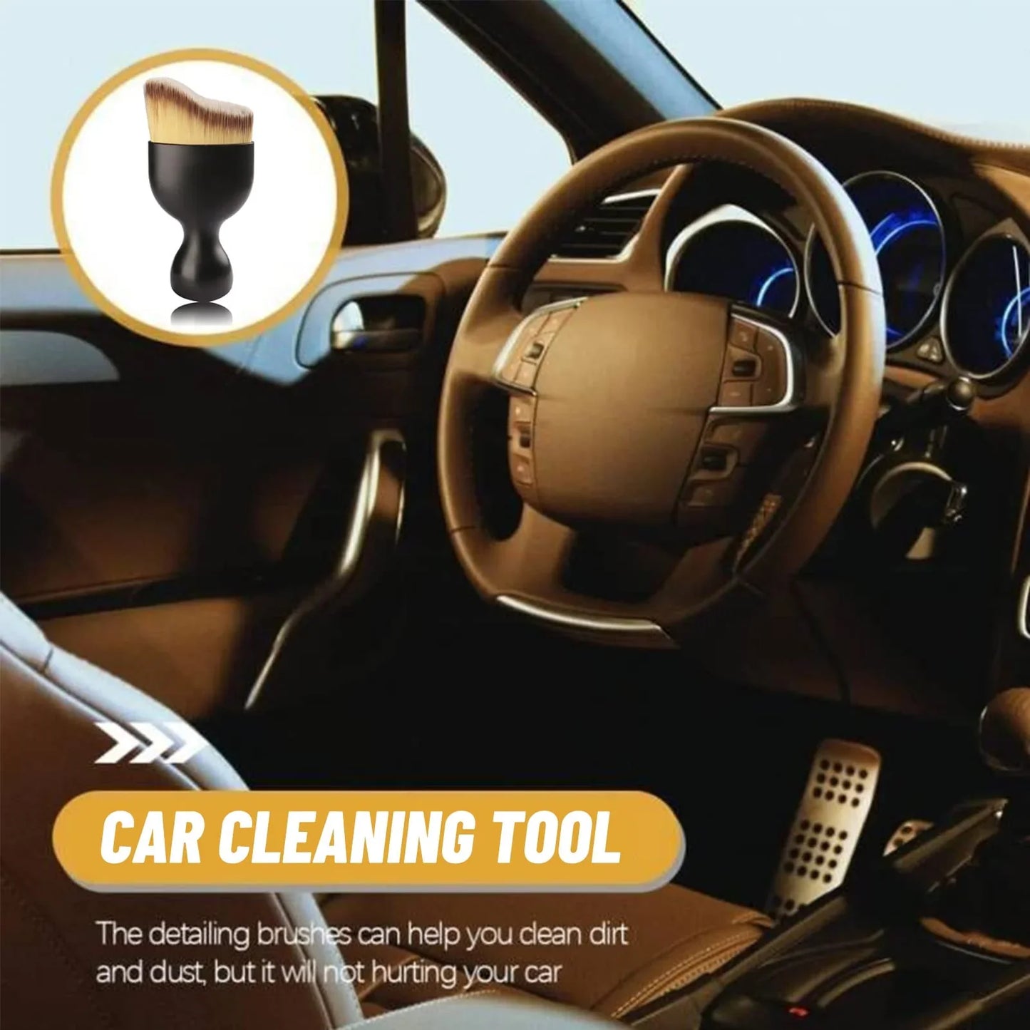 đ„Exclusive Logo CustomizationđCar Interior Cleaning Multi-Tool Brush(2PCS)