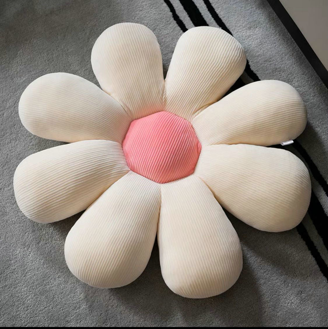 Stuffed Six Petal Flower Cushion