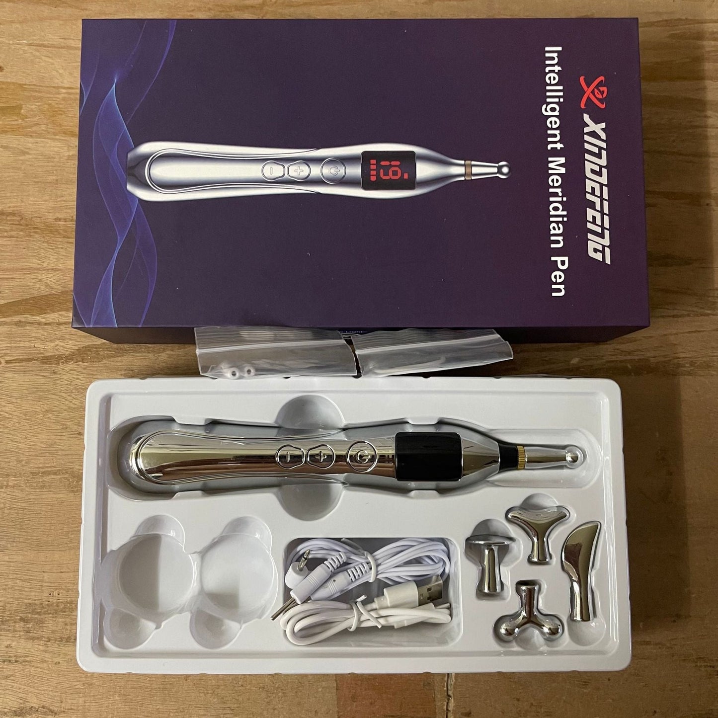 Massage electronic acupuncture pen
