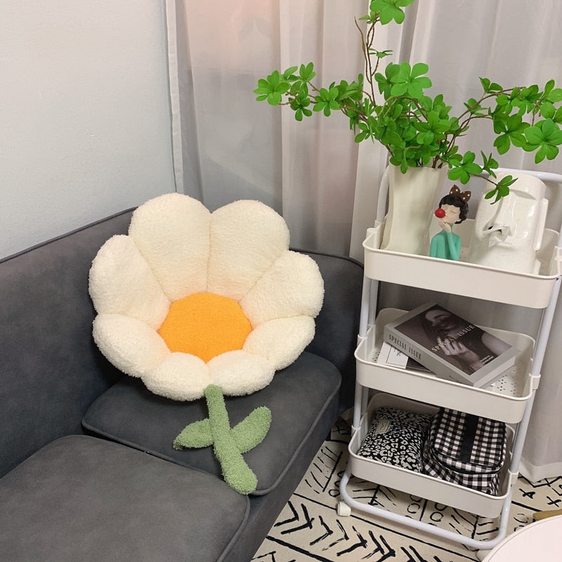 Floral Plush Cushion