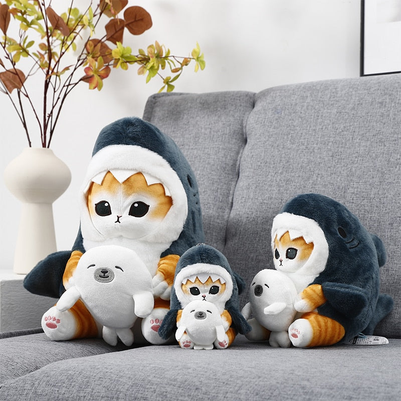 Cute Cat Shark Plush