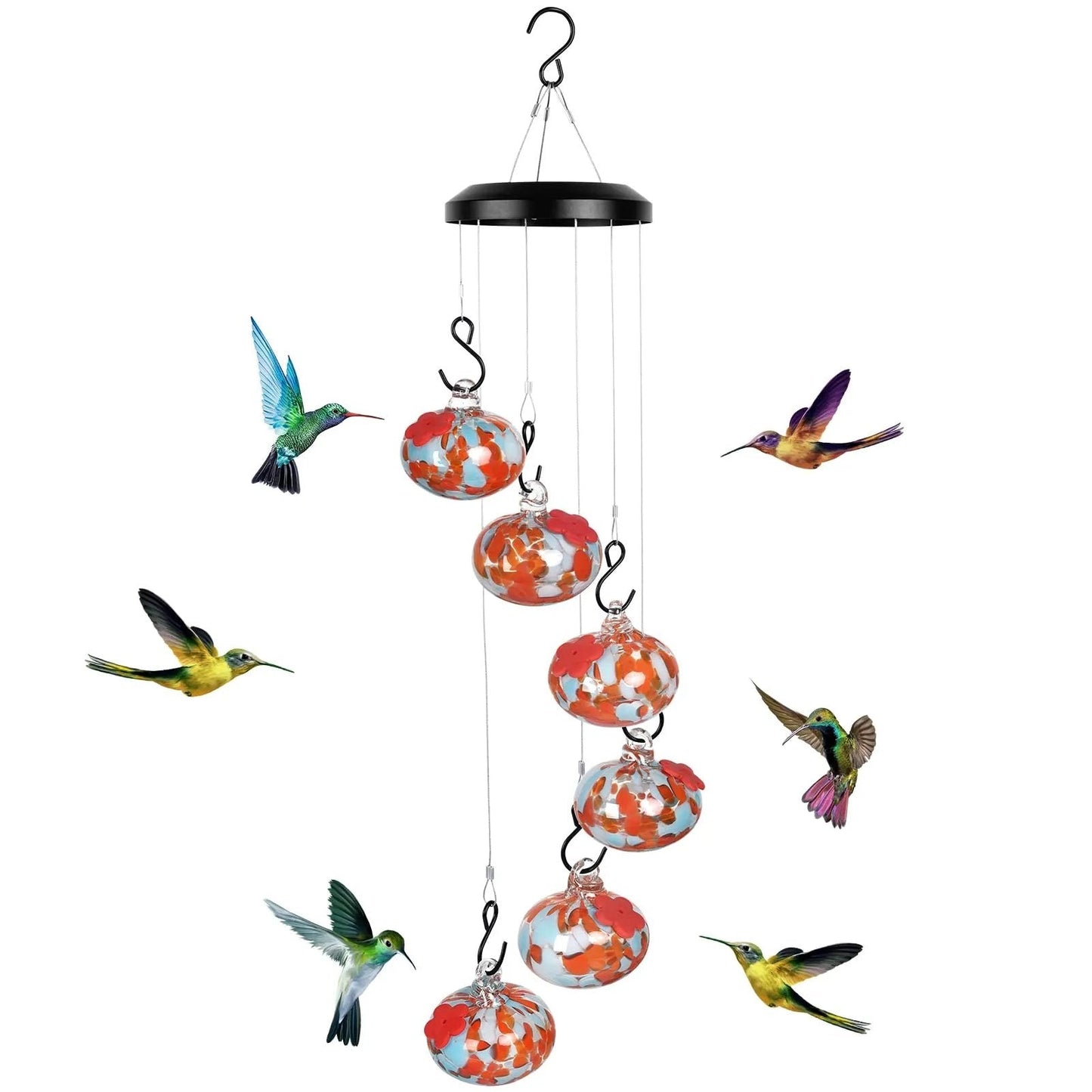 New Charming Wind Chimes Hummingbird feeders Garden Decor
