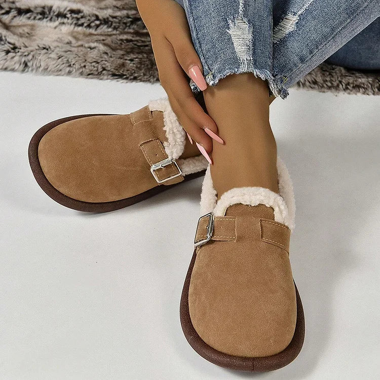🔥Promotion 48% OFF🔥Women's Plush Round Toe Slip-On Orthopedic Loafers Shoes🔥Buy 2 Free Shipping