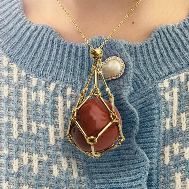 🔥49%OFF🔥 - New Crystal Stone Holder Necklace