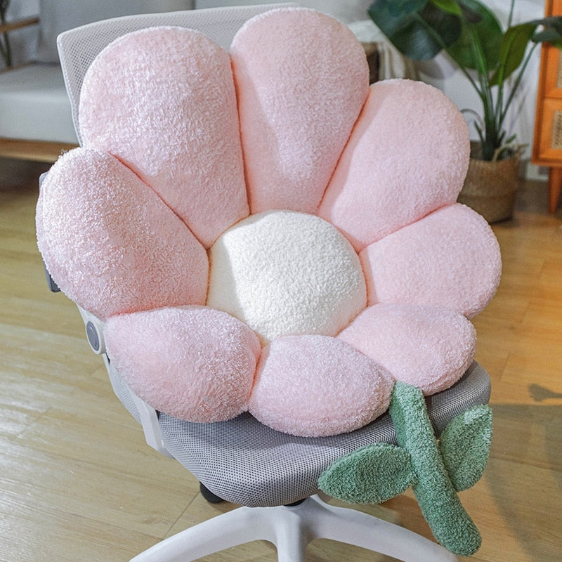 Floral Plush Cushion