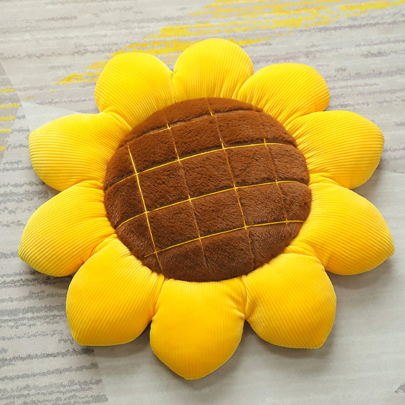 Stuffed Six Petal Flower Cushion