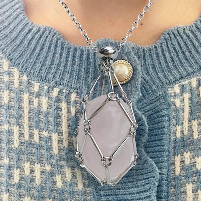 🔥49%OFF🔥 - New Crystal Stone Holder Necklace