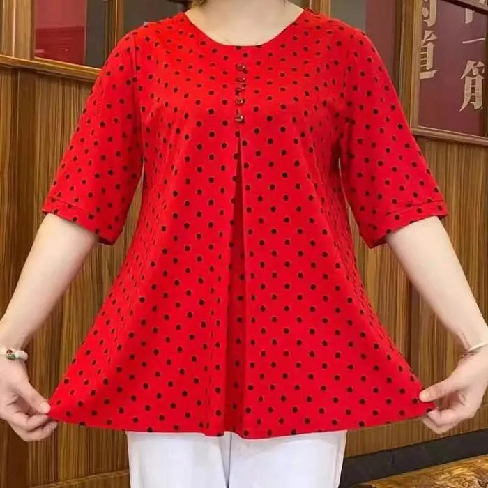 🔥Hot Sale - 49% OFF💝New Polka Dot Print Shirt