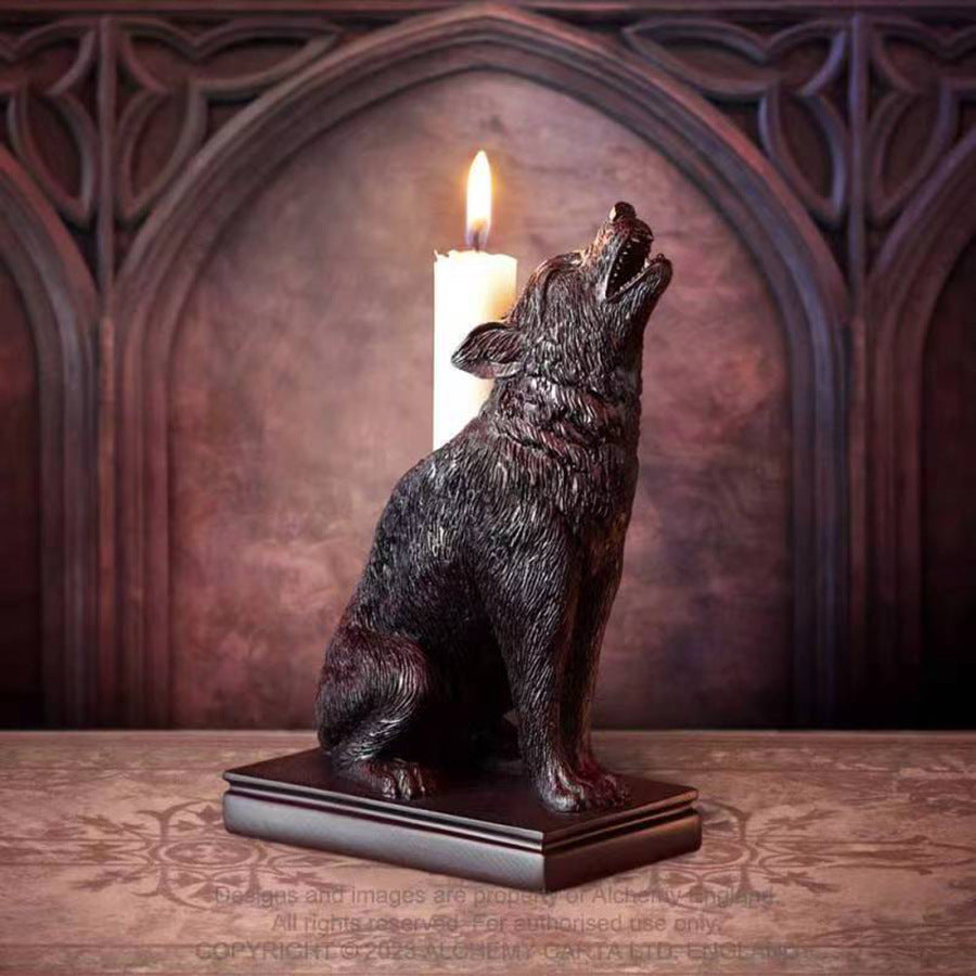 🔥Halloween Hot Sale - Gothic Style Resin Candlestick Figurines