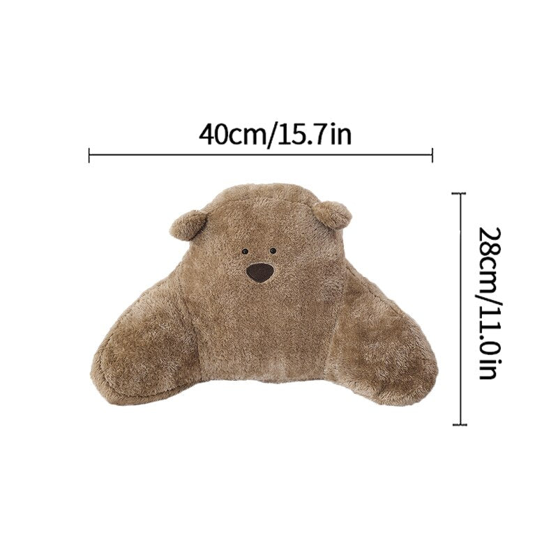 Bear-y Cute Backrest Pillow for Bed