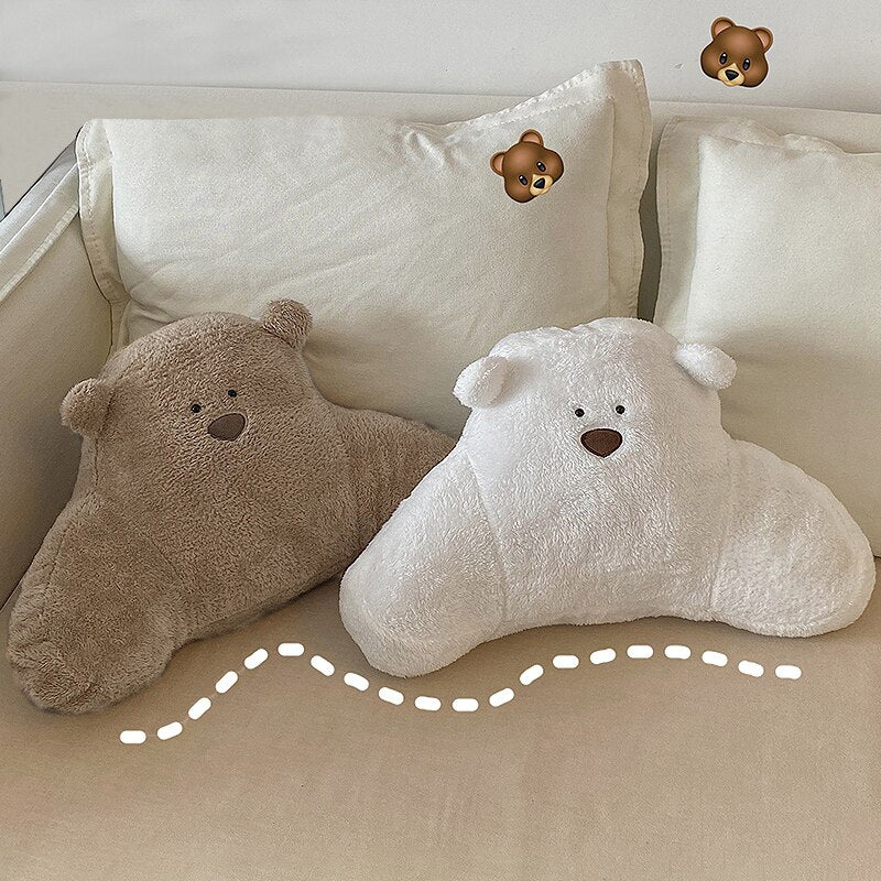 Bear-y Cute Backrest Pillow for Bed