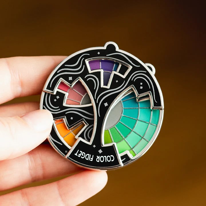 đColor Fidget Enamel Pin(âšA Wheel Of Twenty Hues)