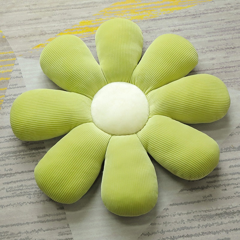 Stuffed Six Petal Flower Cushion
