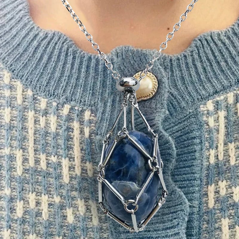 🔥49%OFF🔥 - New Crystal Stone Holder Necklace