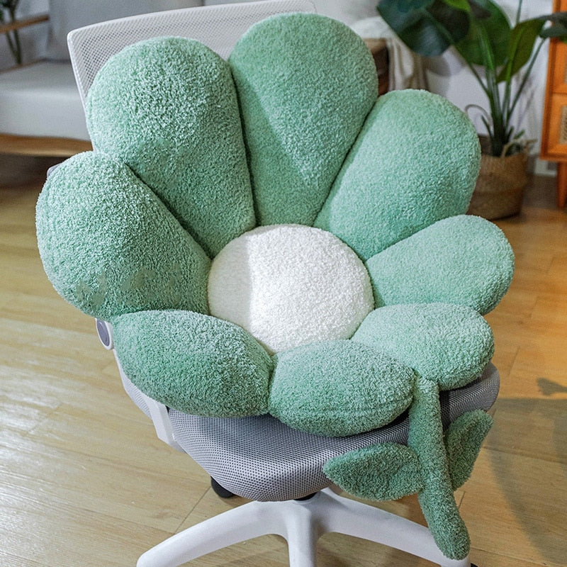 Floral Plush Cushion