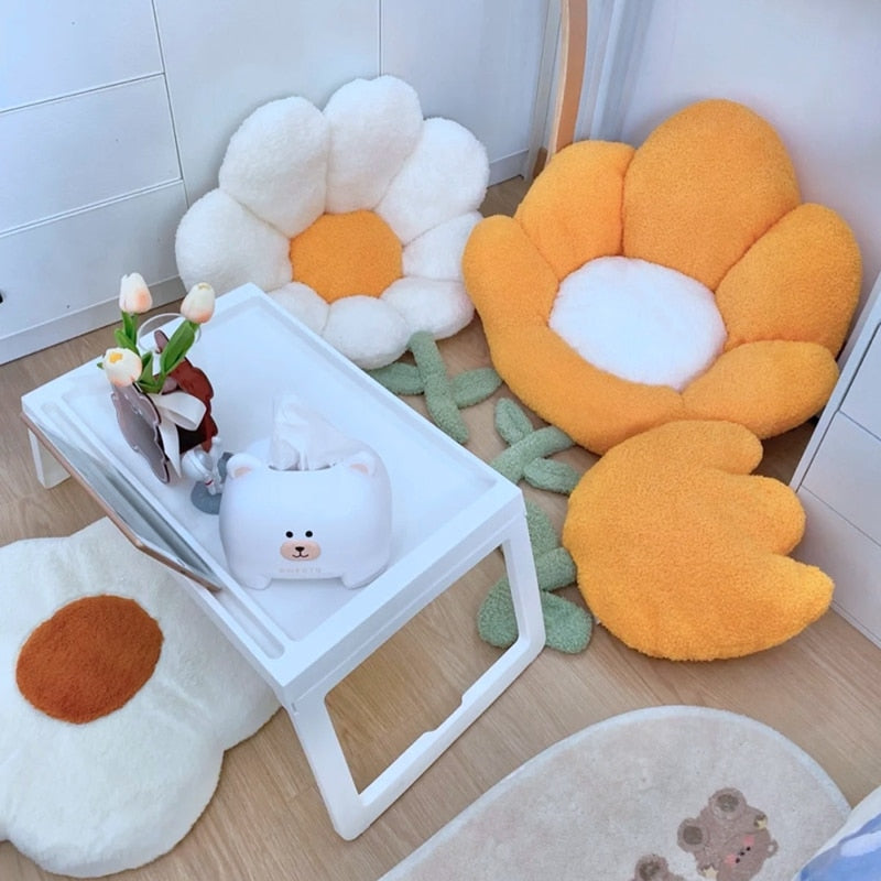 Floral Plush Cushion