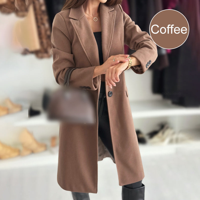 đ·New for autumn 50% OFFâšWomenâs Elegant Tailored Long Coat