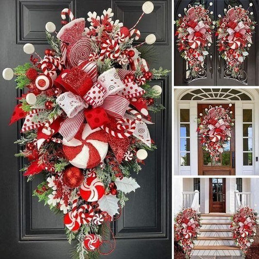 SALE 49% OFF-Candy Cane Christmas Wreath