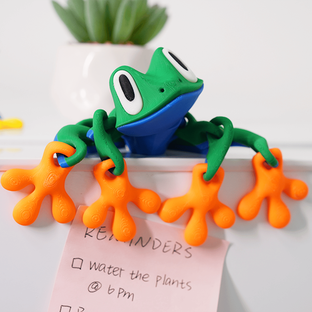 🐸 3D Printed Magnetic Frog Refrigerator Magnet